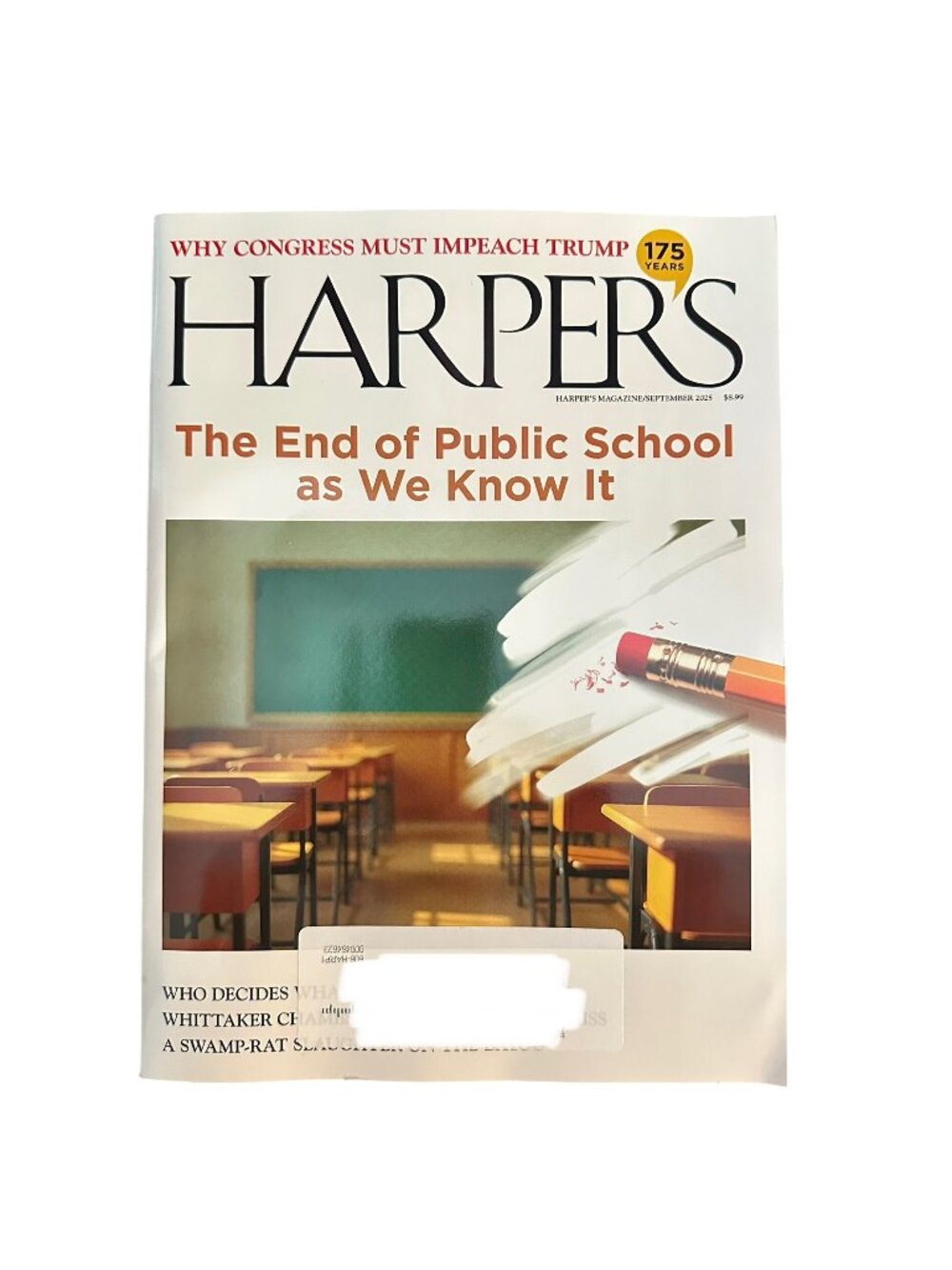 Harpers Magazine September 2025 The End of Public School As We Know It
